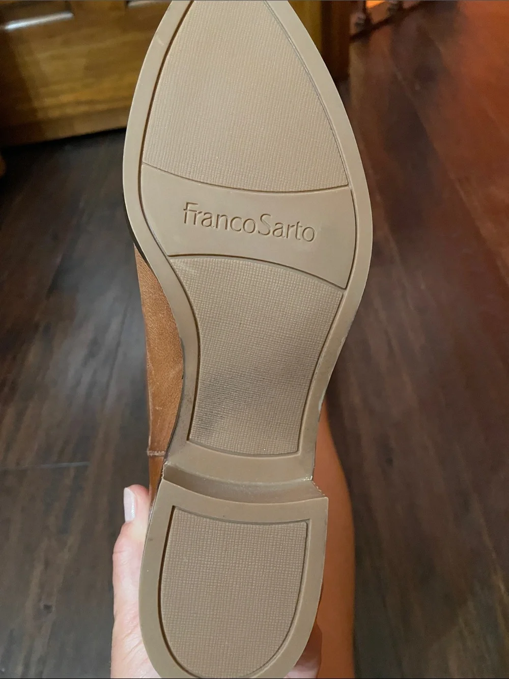 Franco Sarto Brown Over-the-Knee Wide Calf Leather Boots